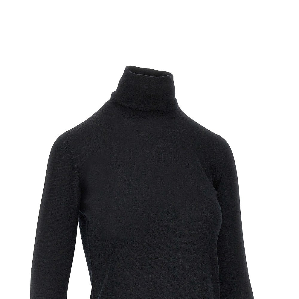 virgin wool knitting turtleneck