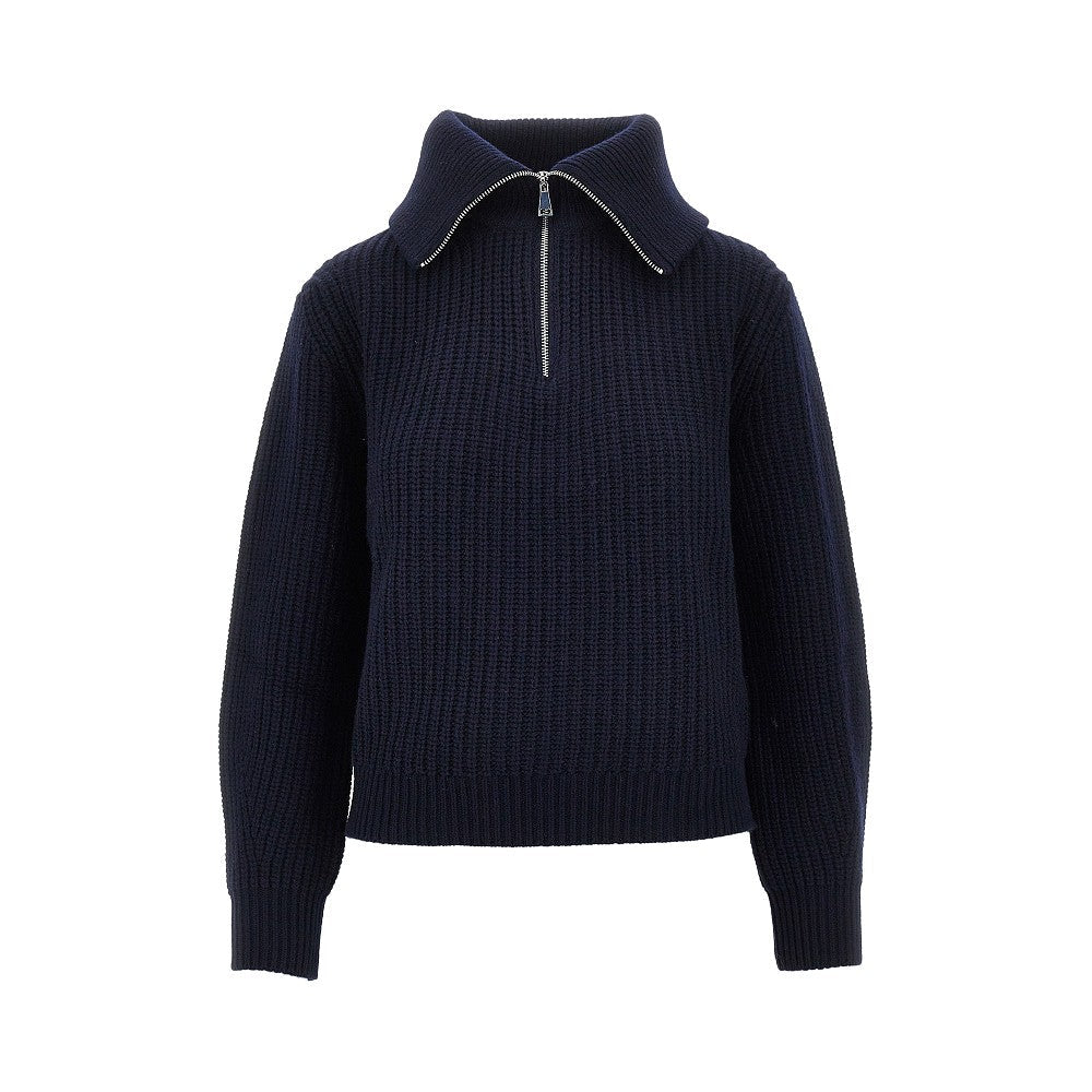 MAX MARA WEEKEND XS half-zip wool sweater