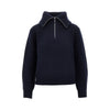 half-zip wool sweater