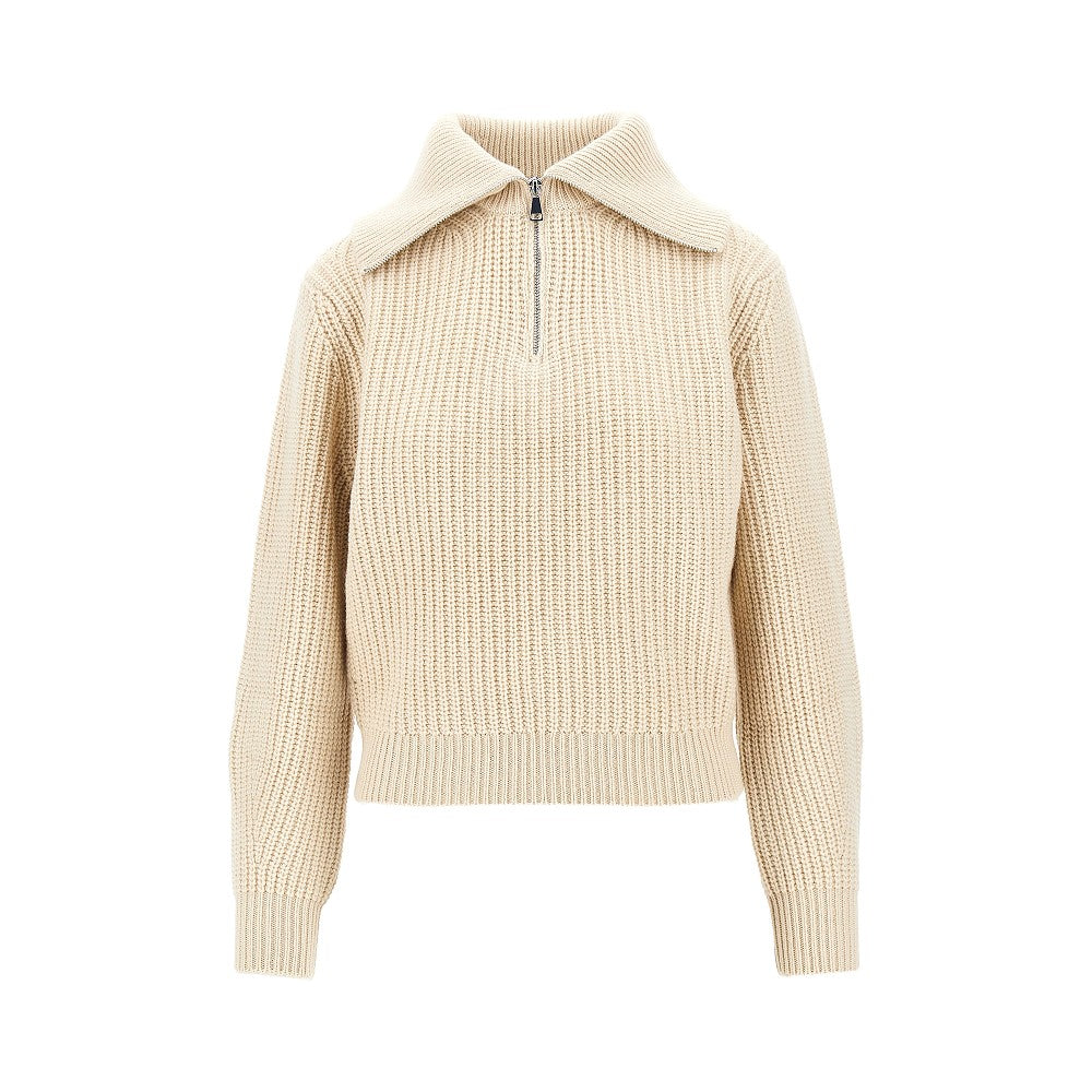 MAX MARA WEEKEND XS half-zip wool sweater