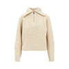 half-zip wool sweater