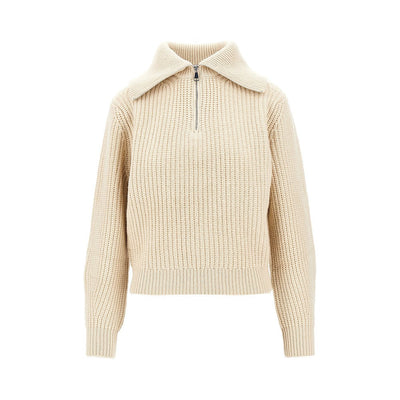 half-zip wool sweater