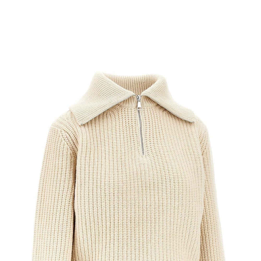 MAX MARA WEEKEND XS half-zip wool sweater