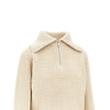 half-zip wool sweater