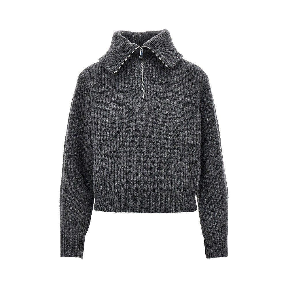 MAX MARA WEEKEND XS half-zip wool sweater