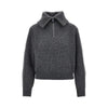 half-zip wool sweater