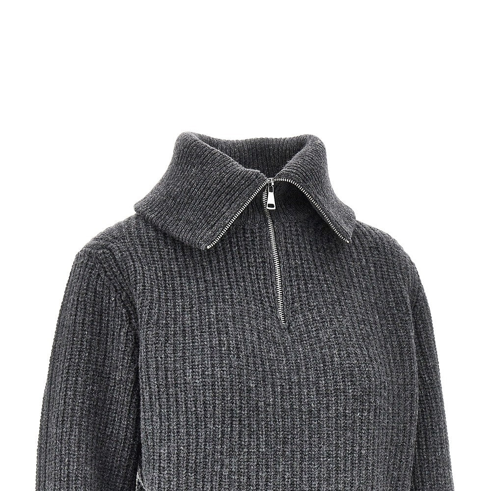 MAX MARA WEEKEND XS half-zip wool sweater
