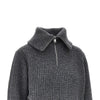 half-zip wool sweater