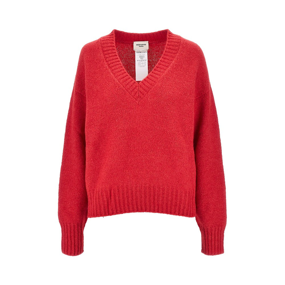 alpaca wool-blend knitted sweater