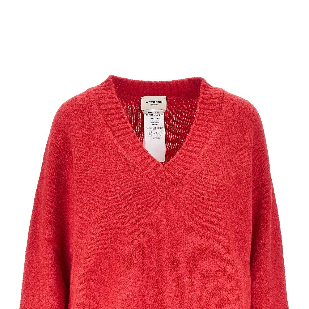 alpaca wool-blend knitted sweater