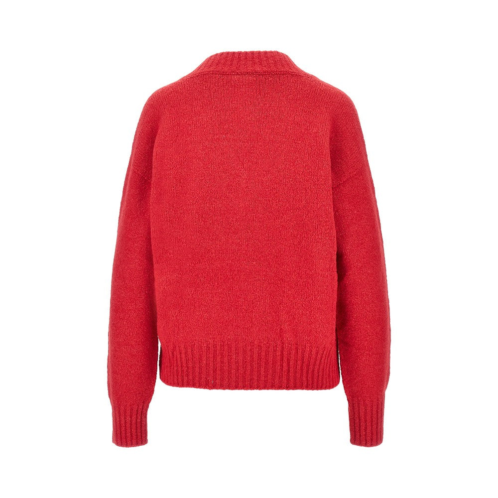 alpaca wool-blend knitted sweater