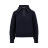 half-zip wool sweater