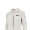guipure collar wool cardigan