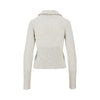 guipure collar wool cardigan