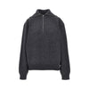 wool and cashmere half-zip sweater