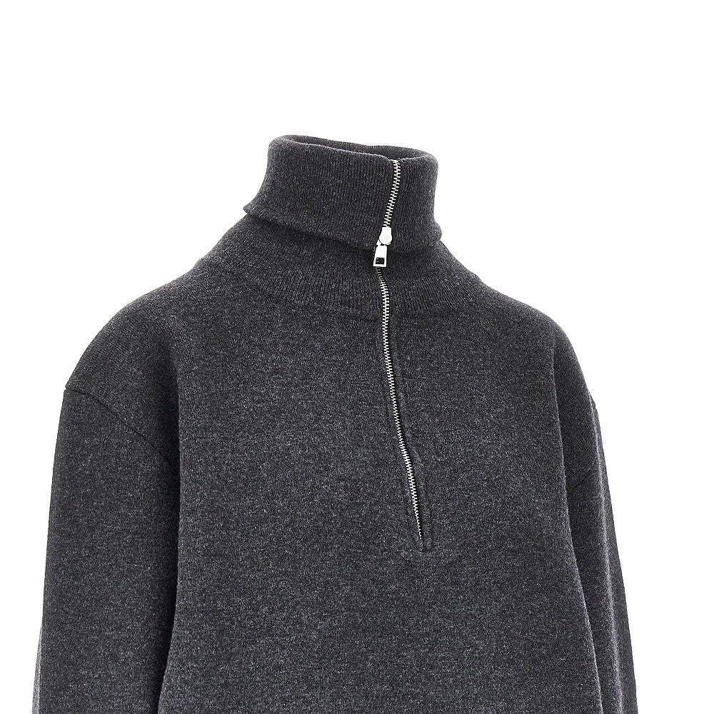 ROHE 36 wool and cashmere half-zip sweater