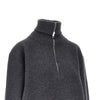 wool and cashmere half-zip sweater