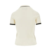 VALENTINO S cotton polo shirt with v inlay
