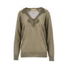 lurex sweater with lace