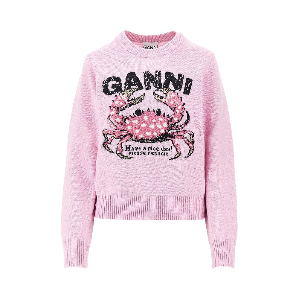 crab wool-blend sweater