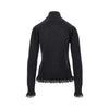 merino wool sweater with lace trimming
