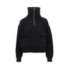 wool and cashmere trucker sweater
