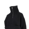 wool and cashmere trucker sweater