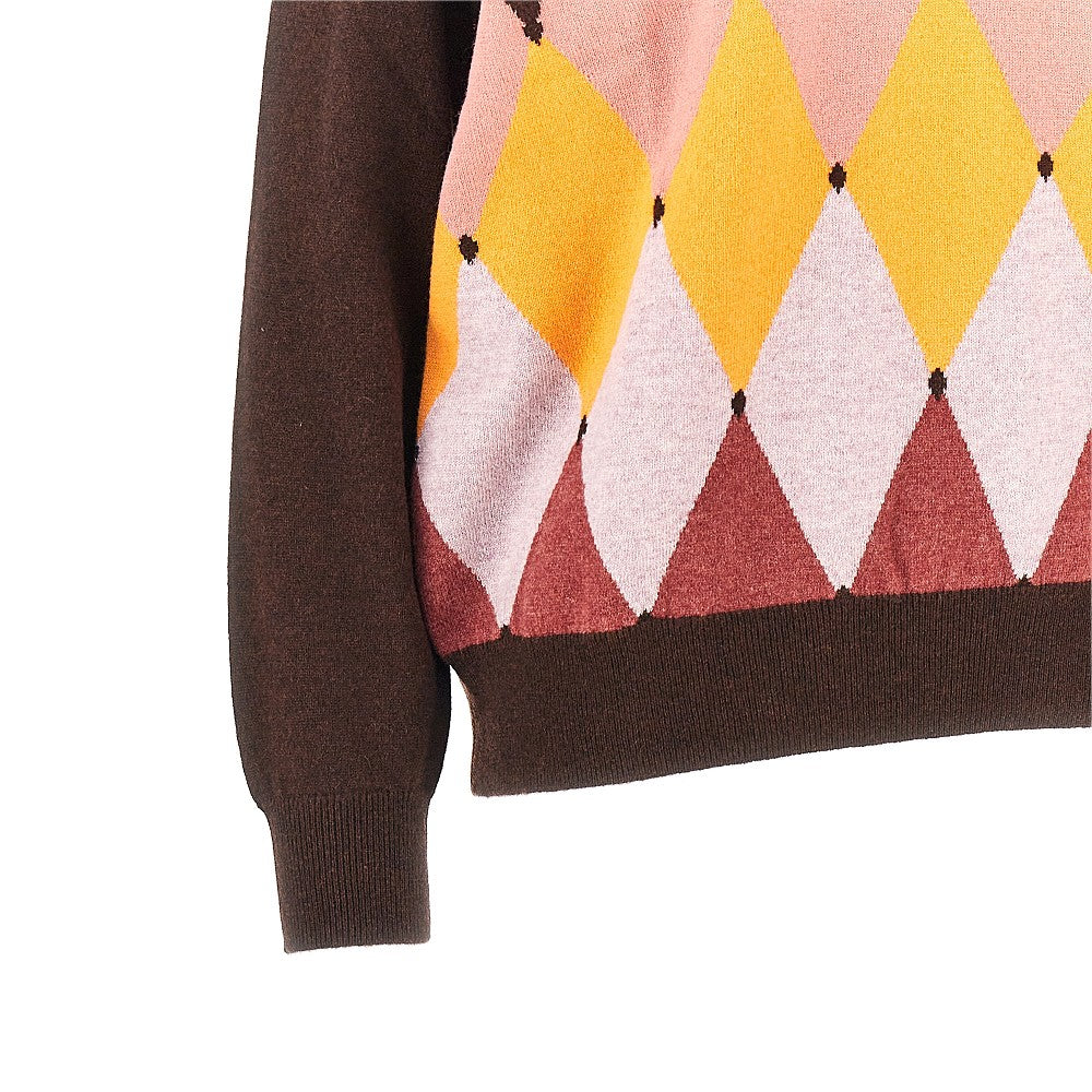 cashmere lozenge sweater