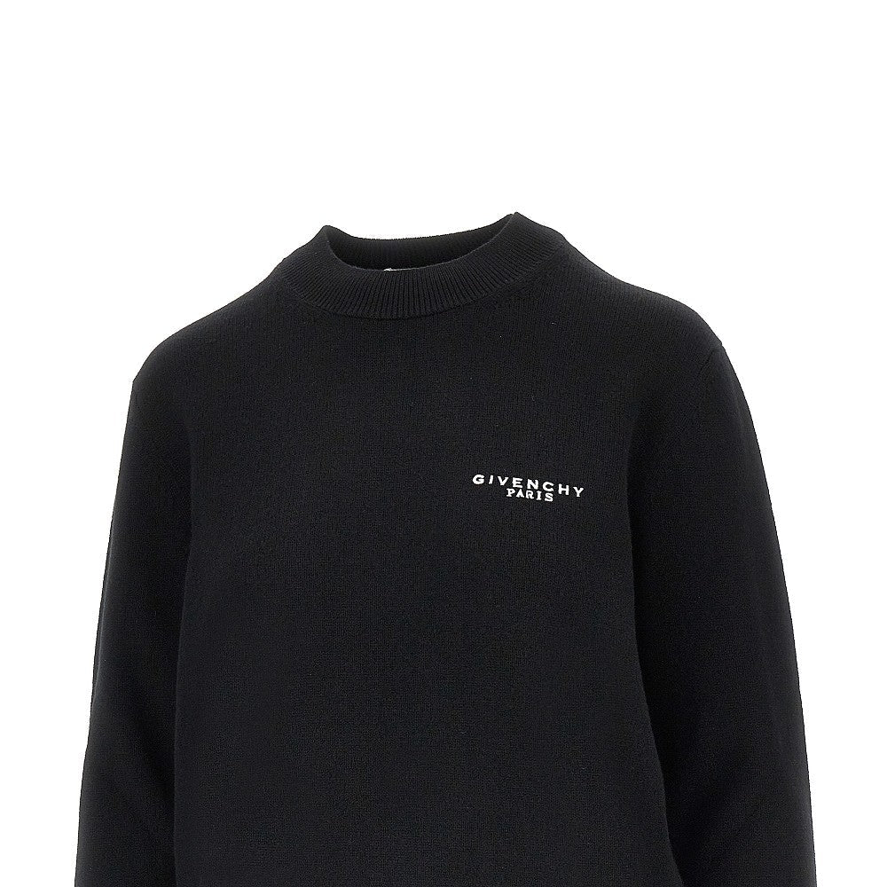 cashmere and wool sweater with embroidery