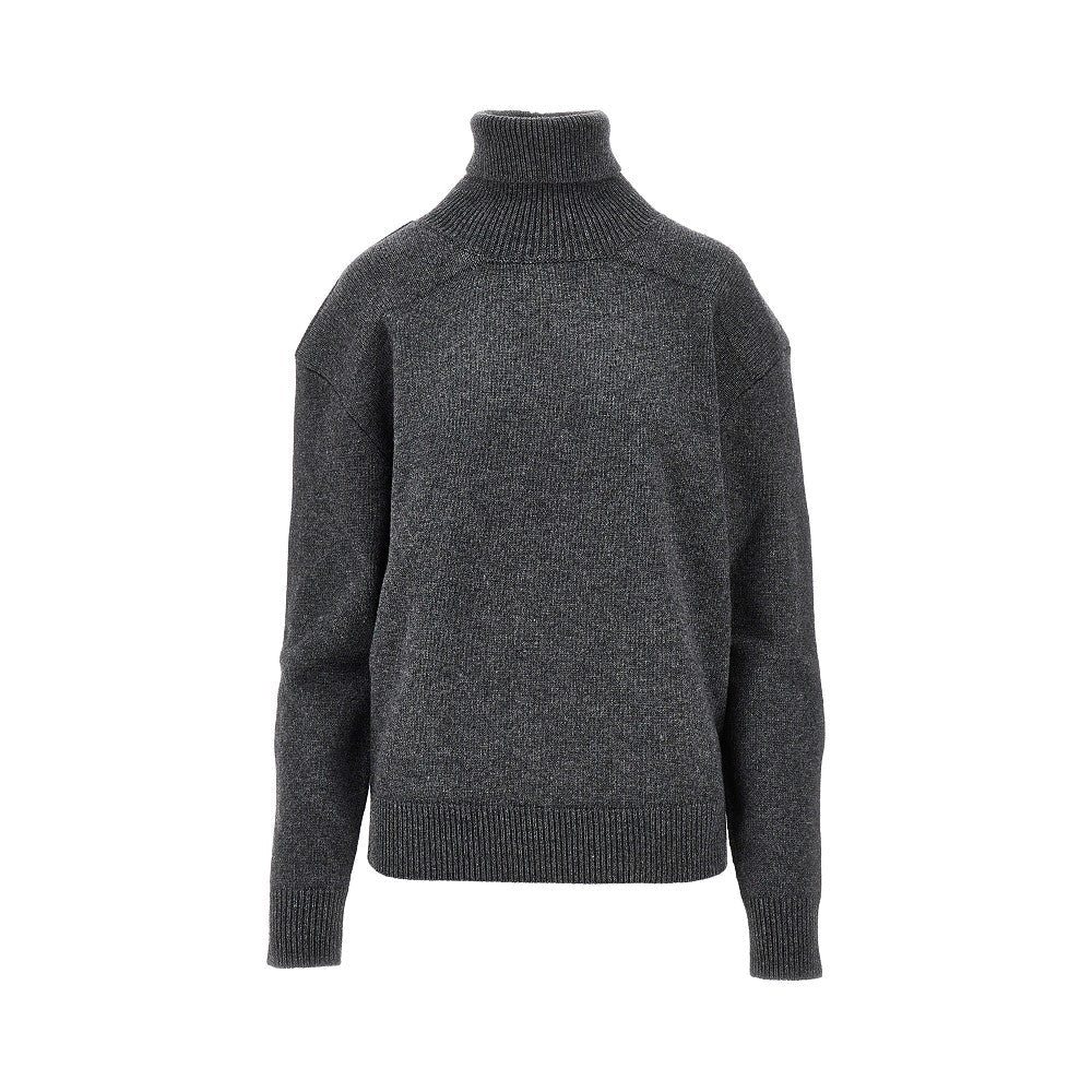 PHOEBE PHILO M padded shoulders sweater