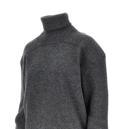 PHOEBE PHILO M padded shoulders sweater