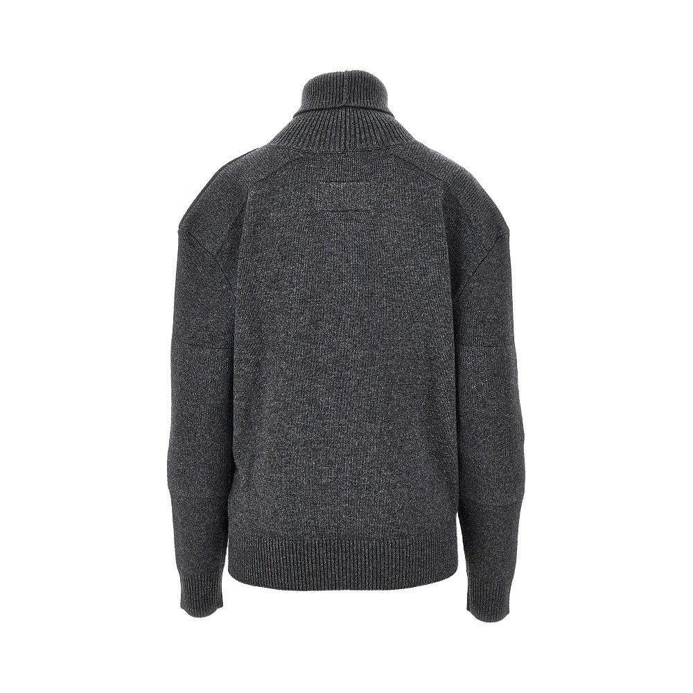 PHOEBE PHILO M padded shoulders sweater