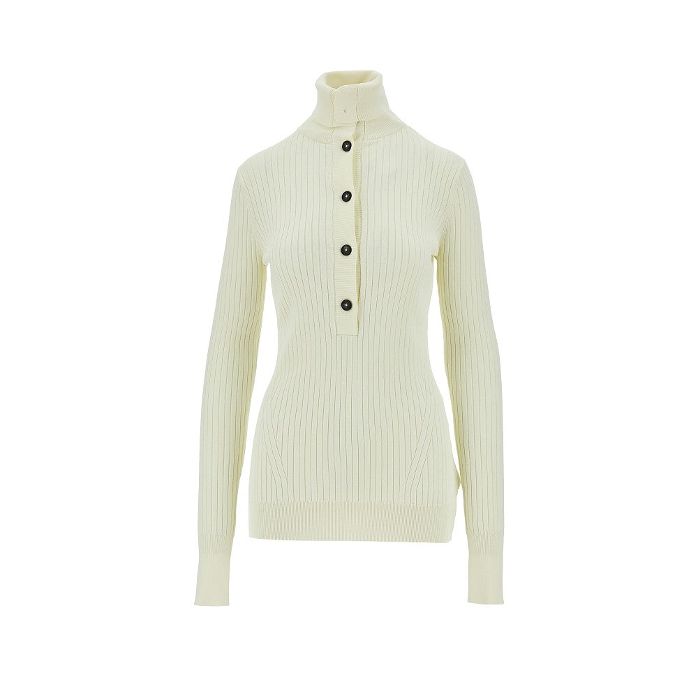 high-neck henly sweater