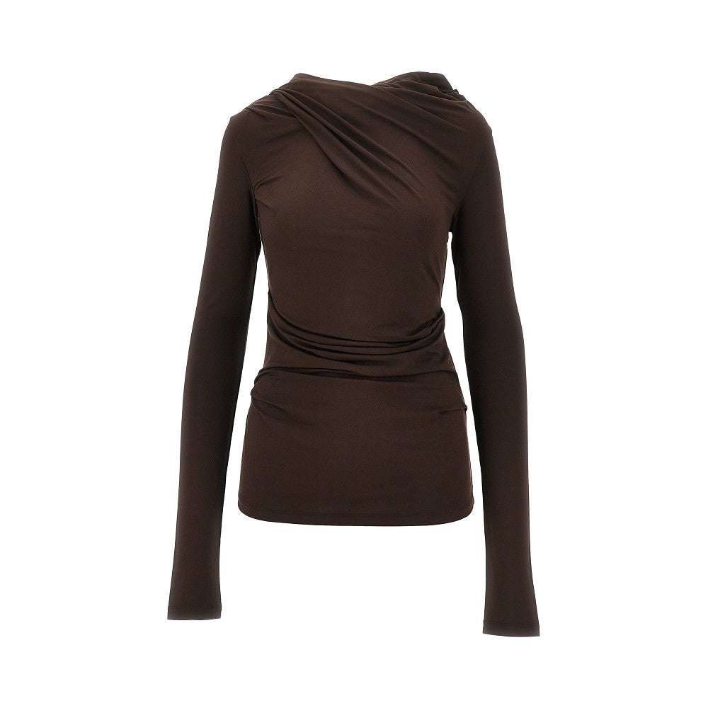 draped jersey top