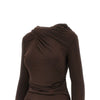 draped jersey top