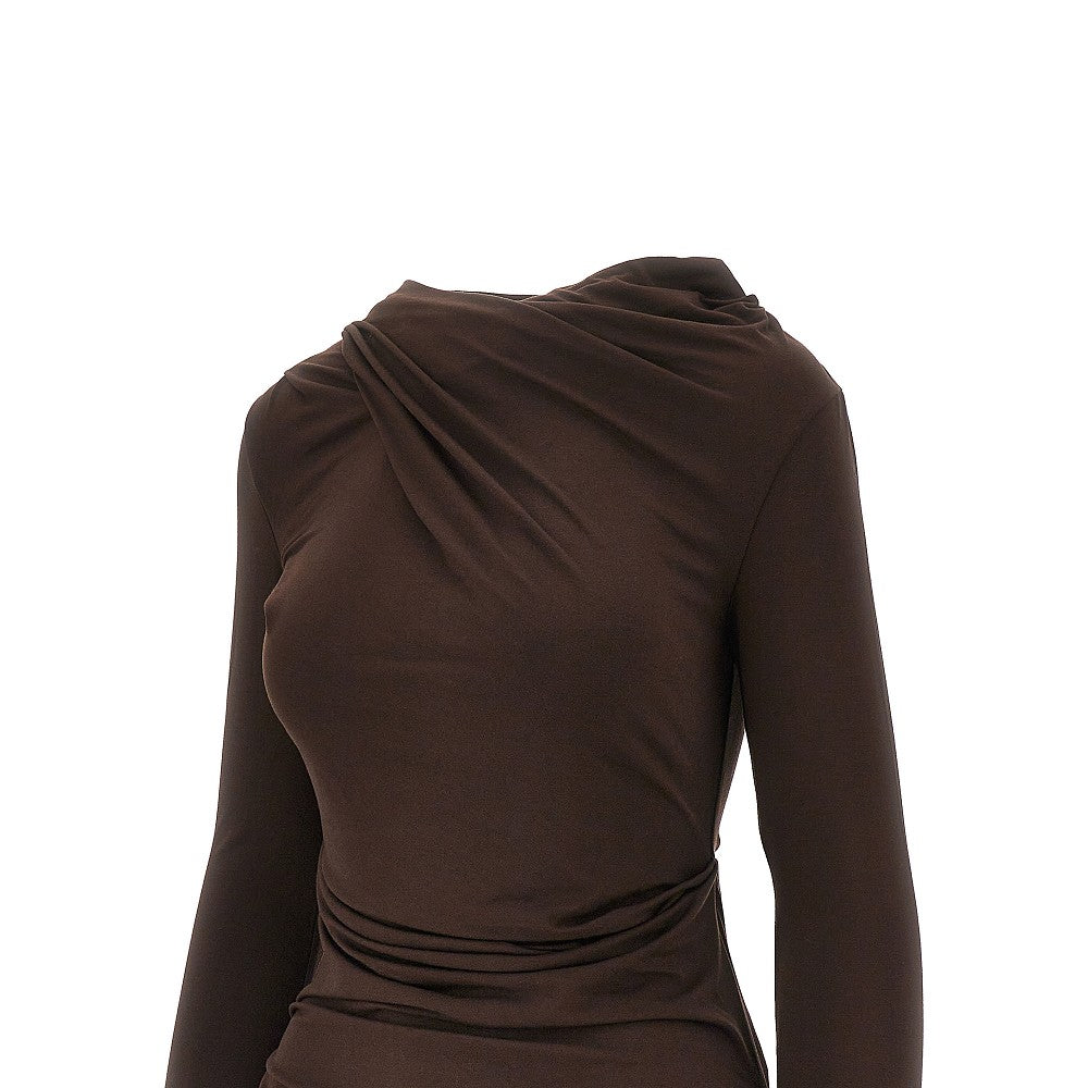 draped jersey top