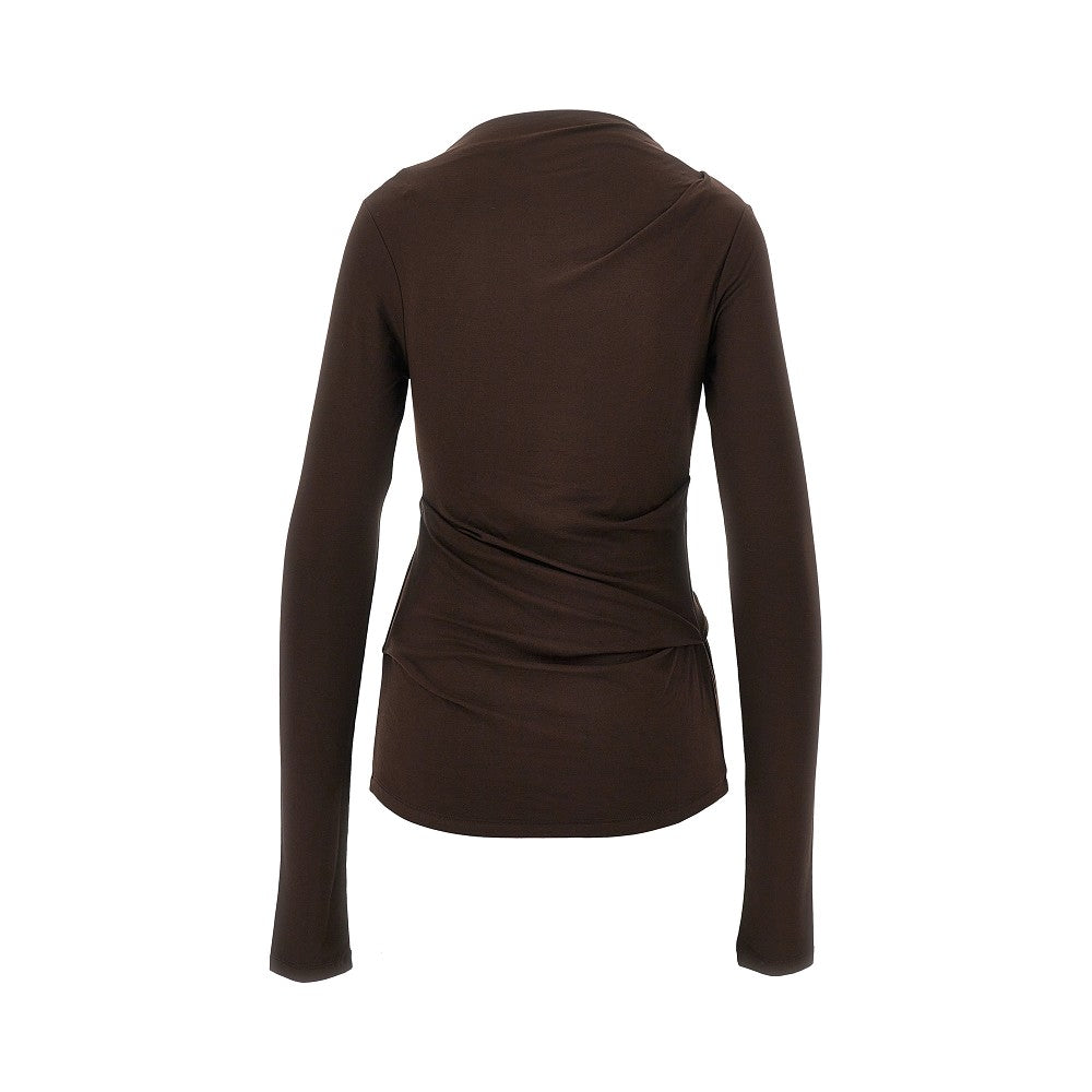 draped jersey top