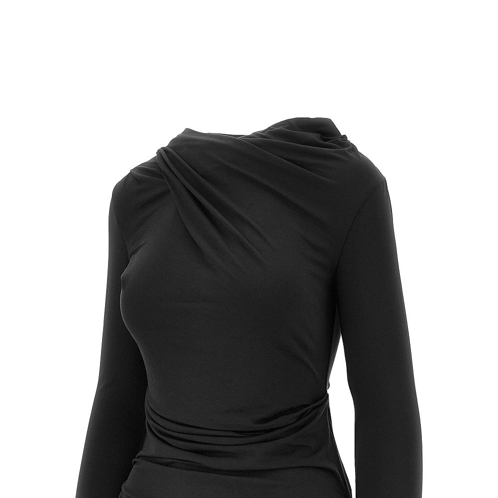 ENTIRE STUDIOS XS draped jersey top