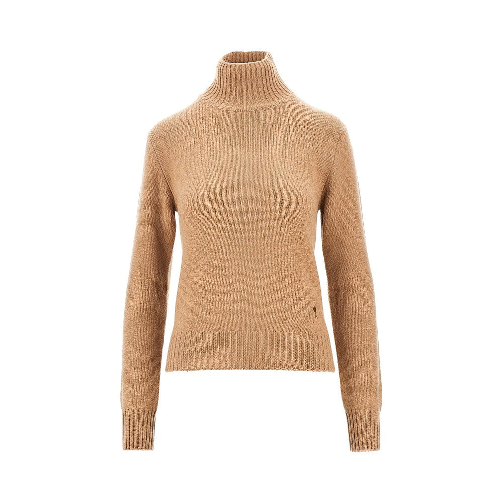 cashmere standing collar sweater