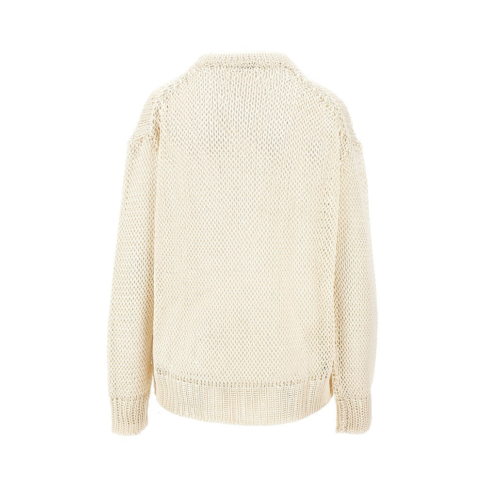 oversized silk sweater