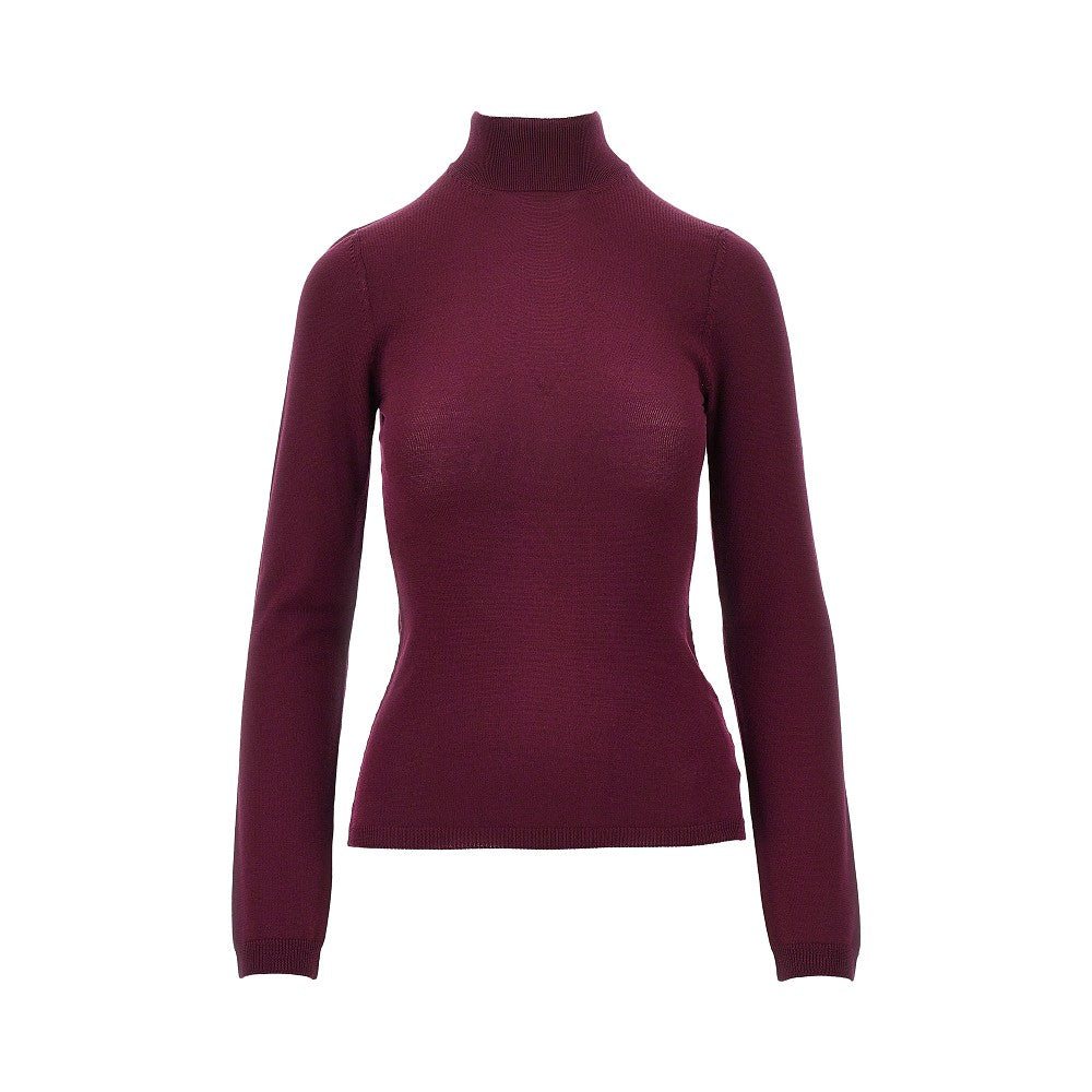 wool sweater with back slash