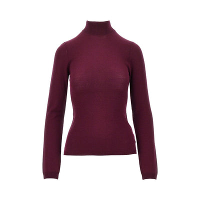 wool sweater with back slash