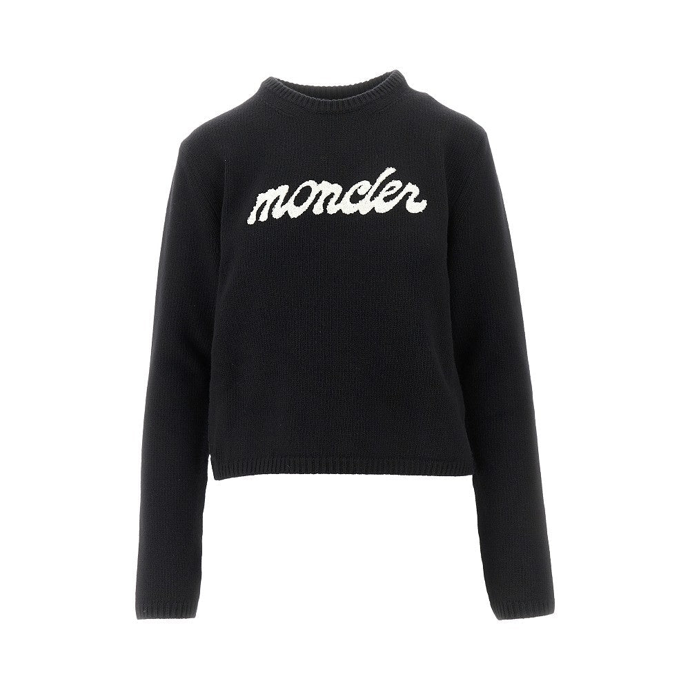 MONCLER L wool and cashmere sweater with logo