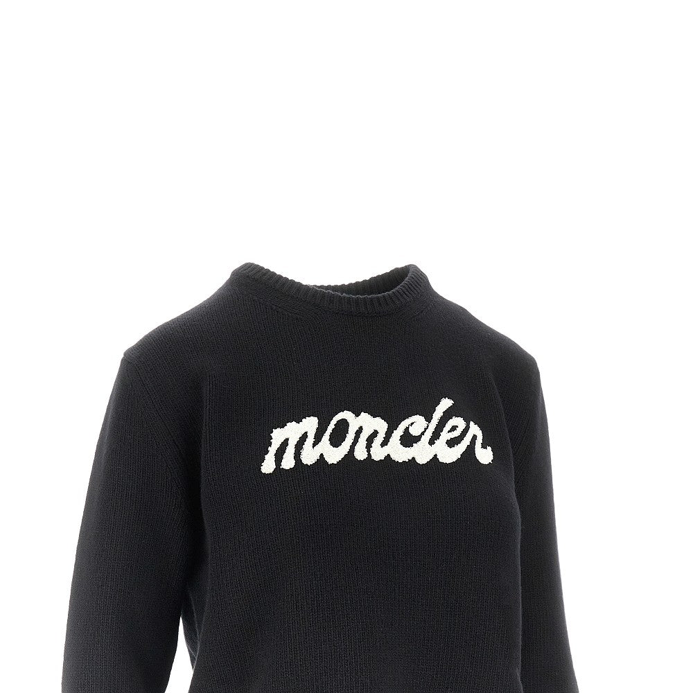 MONCLER L wool and cashmere sweater with logo