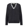 leyla sweater with lace trim