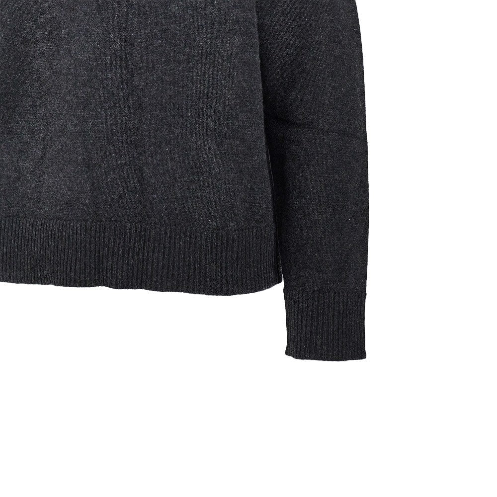 leyla sweater with lace trim