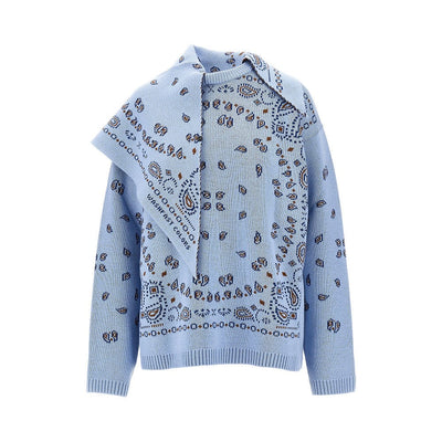 ALANUI S sweater with bandana jacquard motif