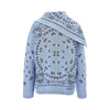 sweater with bandana jacquard motif