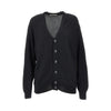 wool-blend twisted cardigan