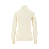 MM6 M distressed wool sweater